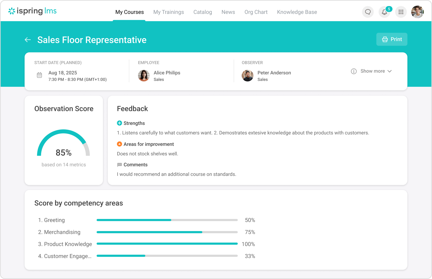 iSpring LMS with Reporting and Analytics Features